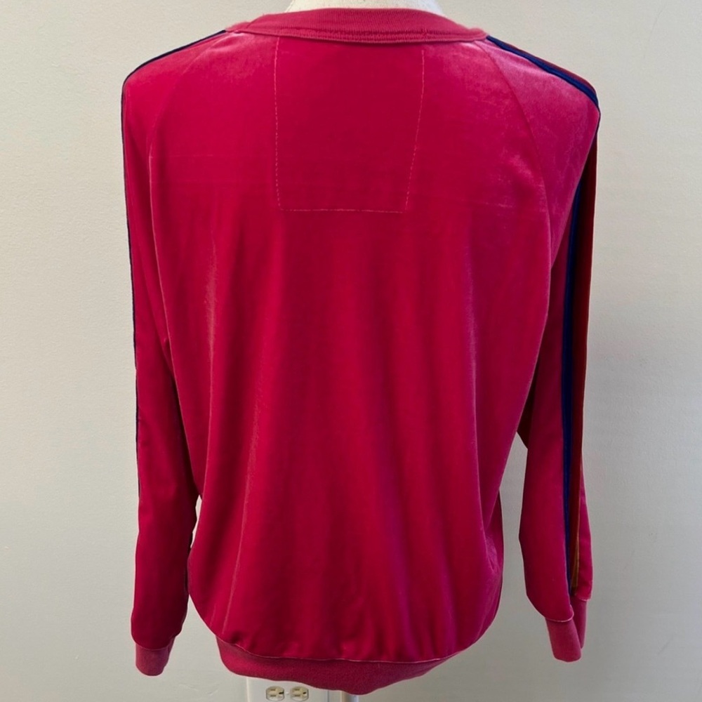 CLASSIC VELVET RELAXED SWEATSHIRT - PINK - Picture 2 of 6